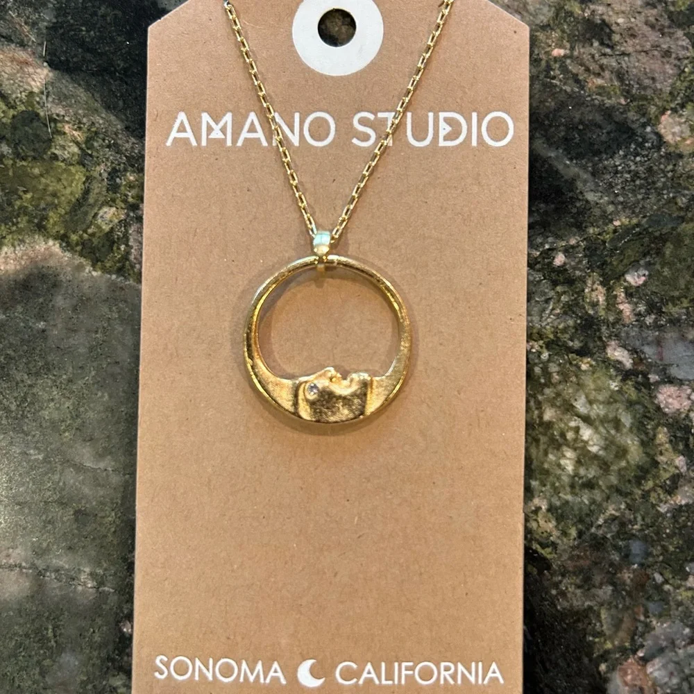 Gold La Lune Necklace by Amano Studio - Picture 6 of 7